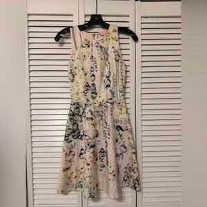 Ted Baker Pink & White A Line Dress